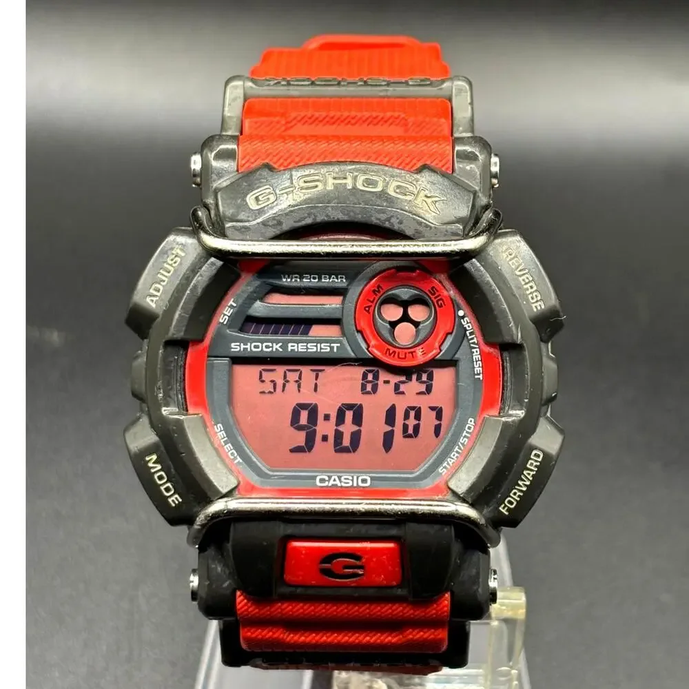 Casio G-Shock GD-400-4 Red Black Digital World Time Men's Watch